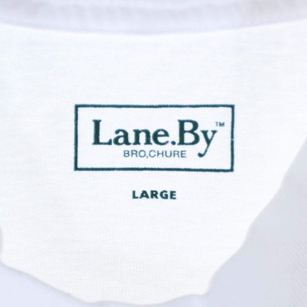 LANE BY BROCHURE(レーンバイブローシュアー) BURGER TEE バーガー 半袖Tシャツ ホワイト