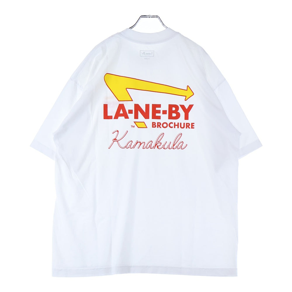 LANE BY BROCHURE(レーンバイブローシュアー) BURGER TEE バーガー 半袖Tシャツ ホワイト