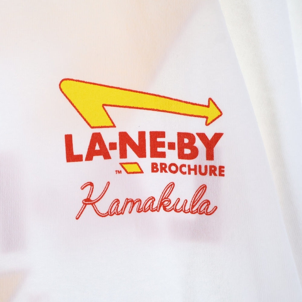 LANE BY BROCHURE(レーンバイブローシュアー) BURGER TEE バーガー 半袖Tシャツ ホワイト