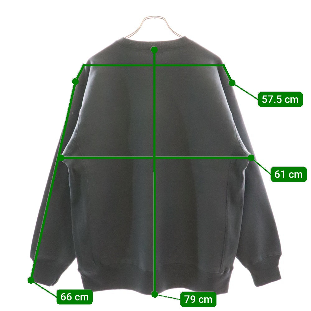 CABARET POVAL(キャバレーポバール) BEAUTY&YOUTH別注 REMAINS プリントスウェットトレーナー コバルト