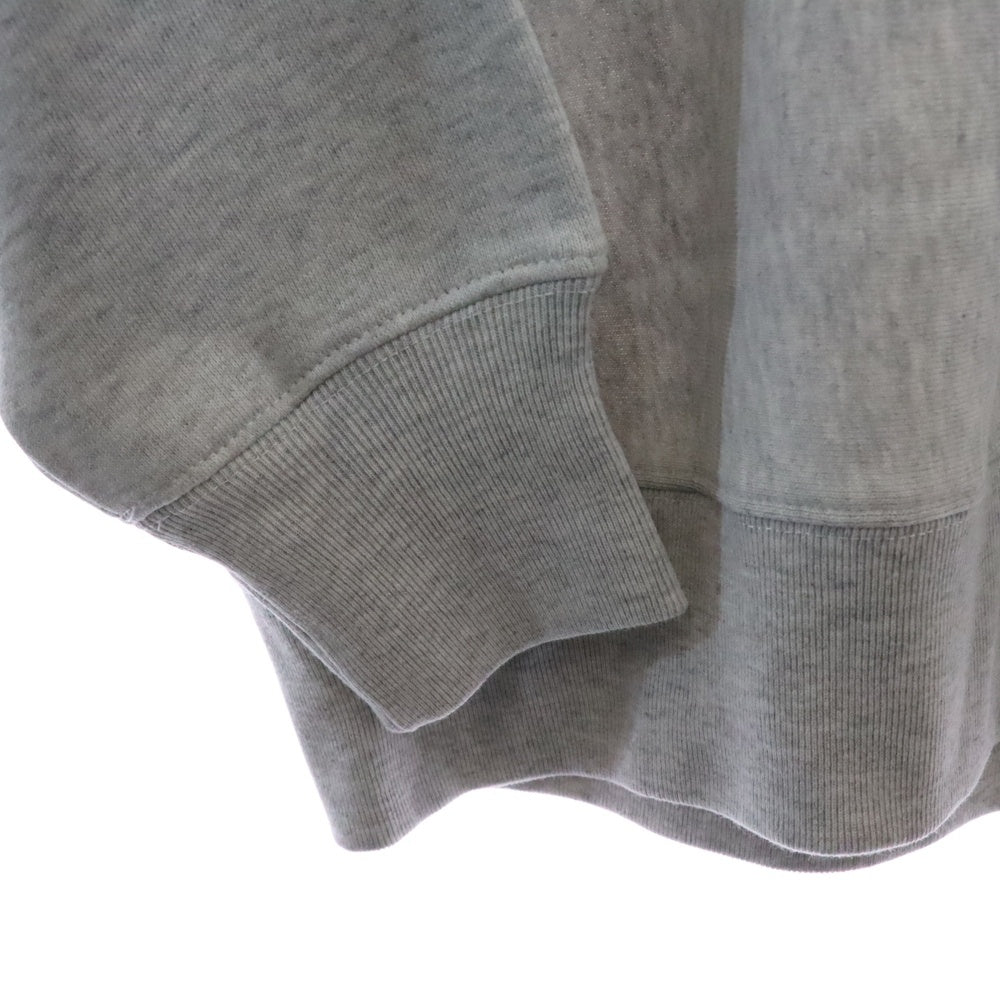 CABARET POVAL(キャバレーポバール) BEAUTY&YOUTH別注 R/L プリントスウェットトレーナー グレー