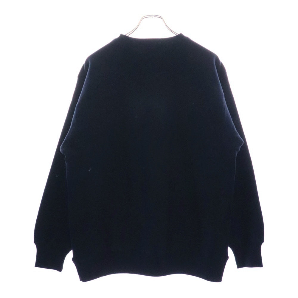 CABARET POVAL(キャバレーポバール) BEAUTY&YOUTH別注 LUXURIA プリントスウェットトレーナー ネイビー