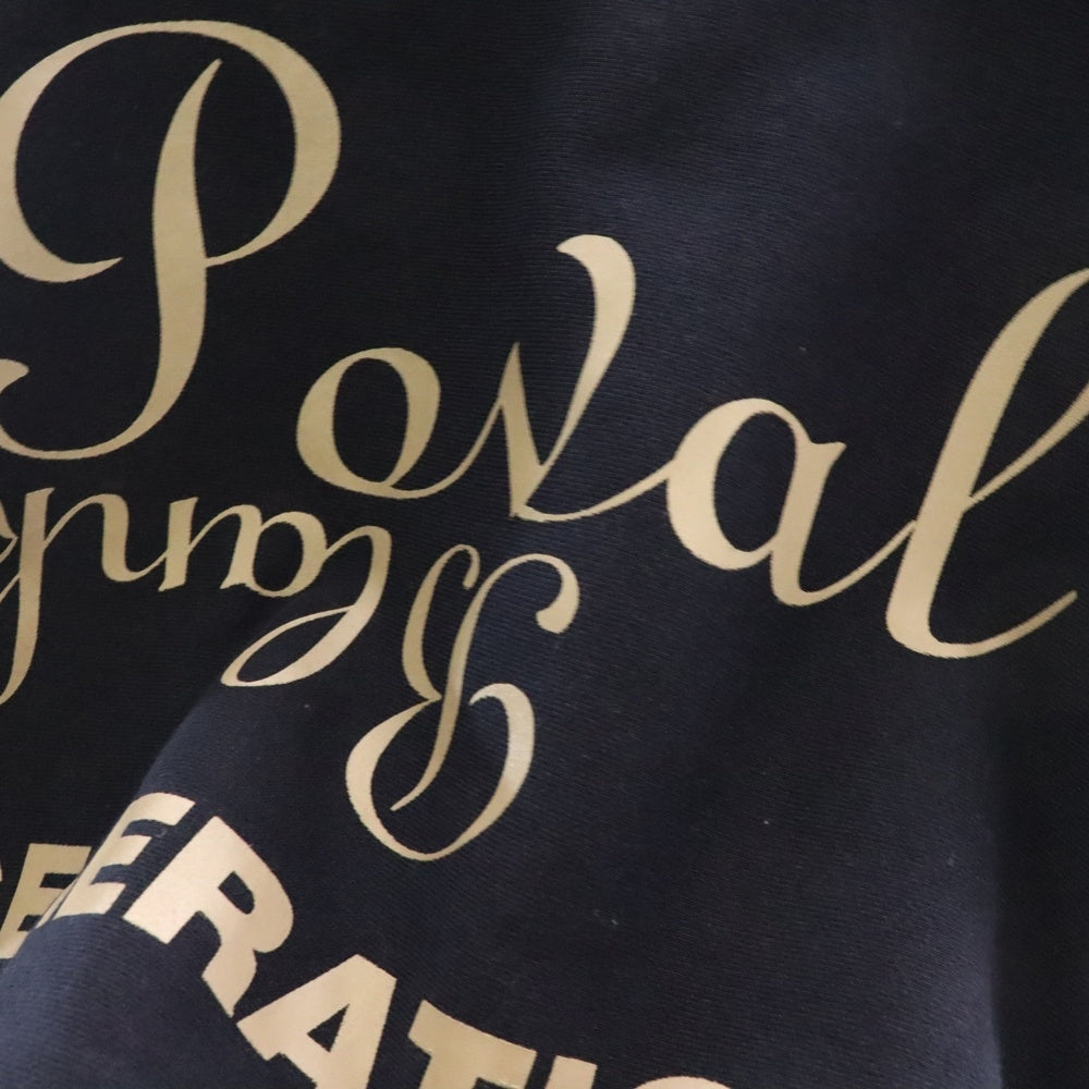 CABARET POVAL(キャバレーポバール) BEAUTY&YOUTH別注 LUXURIA プリントスウェットトレーナー ネイビー