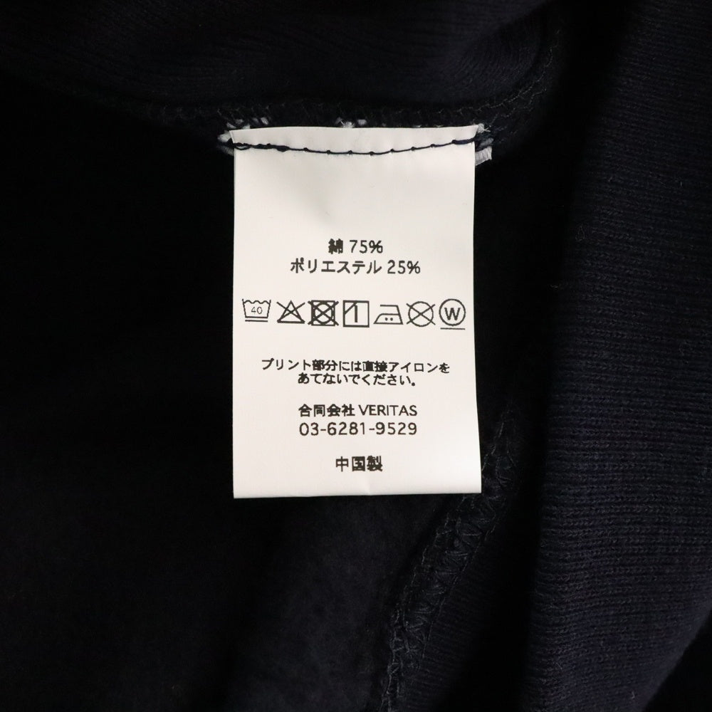 CABARET POVAL(キャバレーポバール) BEAUTY&YOUTH別注 LUXURIA プリントスウェットトレーナー ネイビー