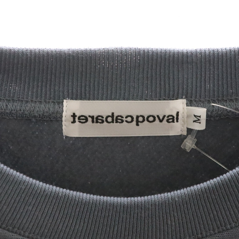 CABARET POVAL(キャバレーポバール) BEAUTY&YOUTH別注 REMAINS プリントスウェットトレーナー コバルト