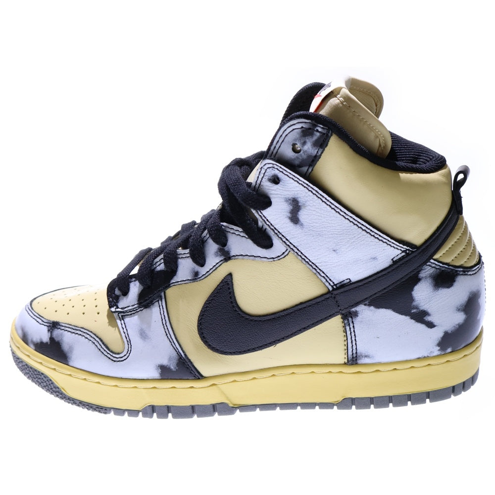 NIKE(ナイキ) DUNK HIGH 1985 SP BLACK ACID WASH ダンクハイ ブラックアシッドウォッシュ ハイカットスニーカー イエロー US11/29cm DD9404-700