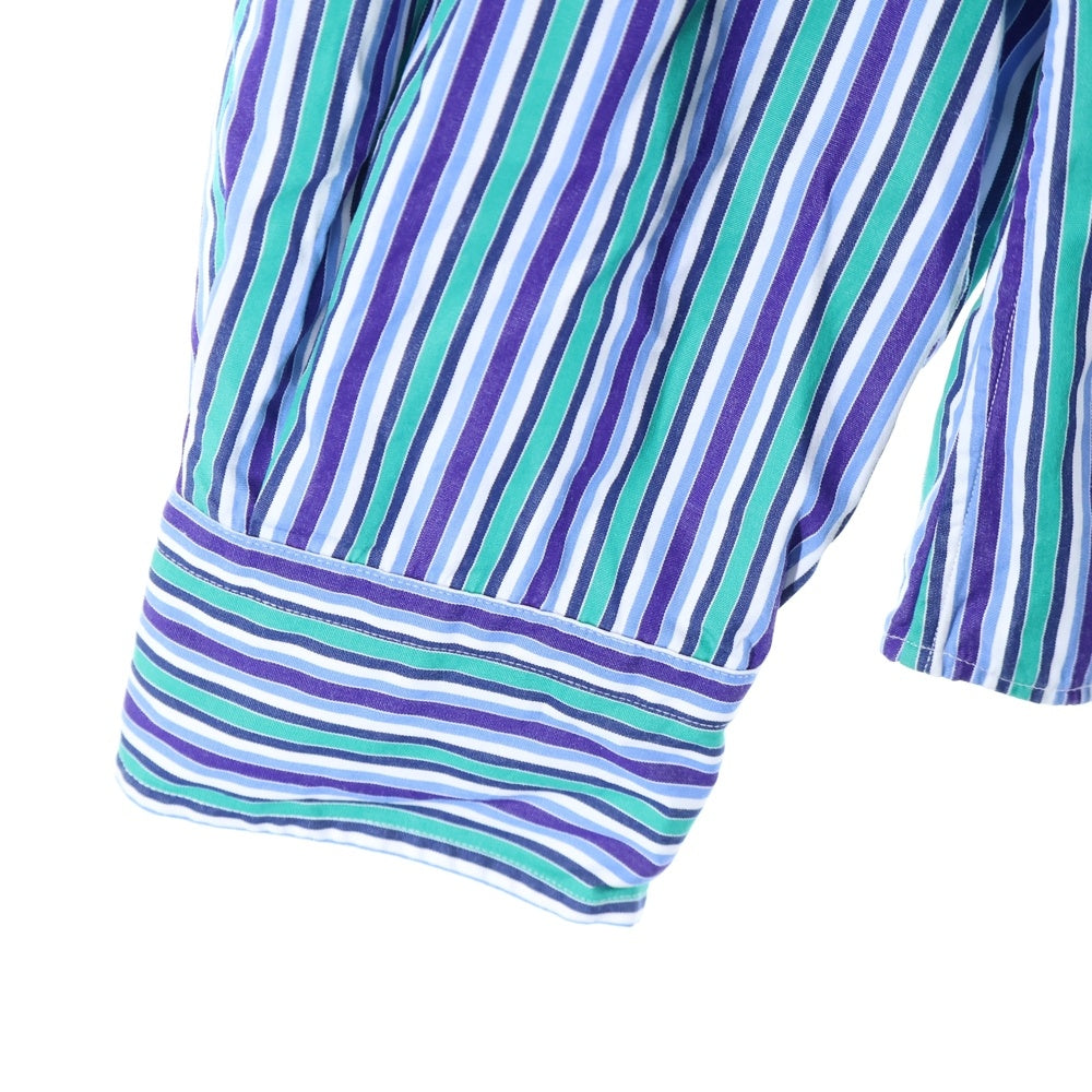 POLO RALPH LAUREN(ポロラルフローレン) 90S L/S REGULAR COLLAR STRIPE SHIRT レギュラーカラー ロングスリーブ ストライプ 長袖シャツ マルチカラー