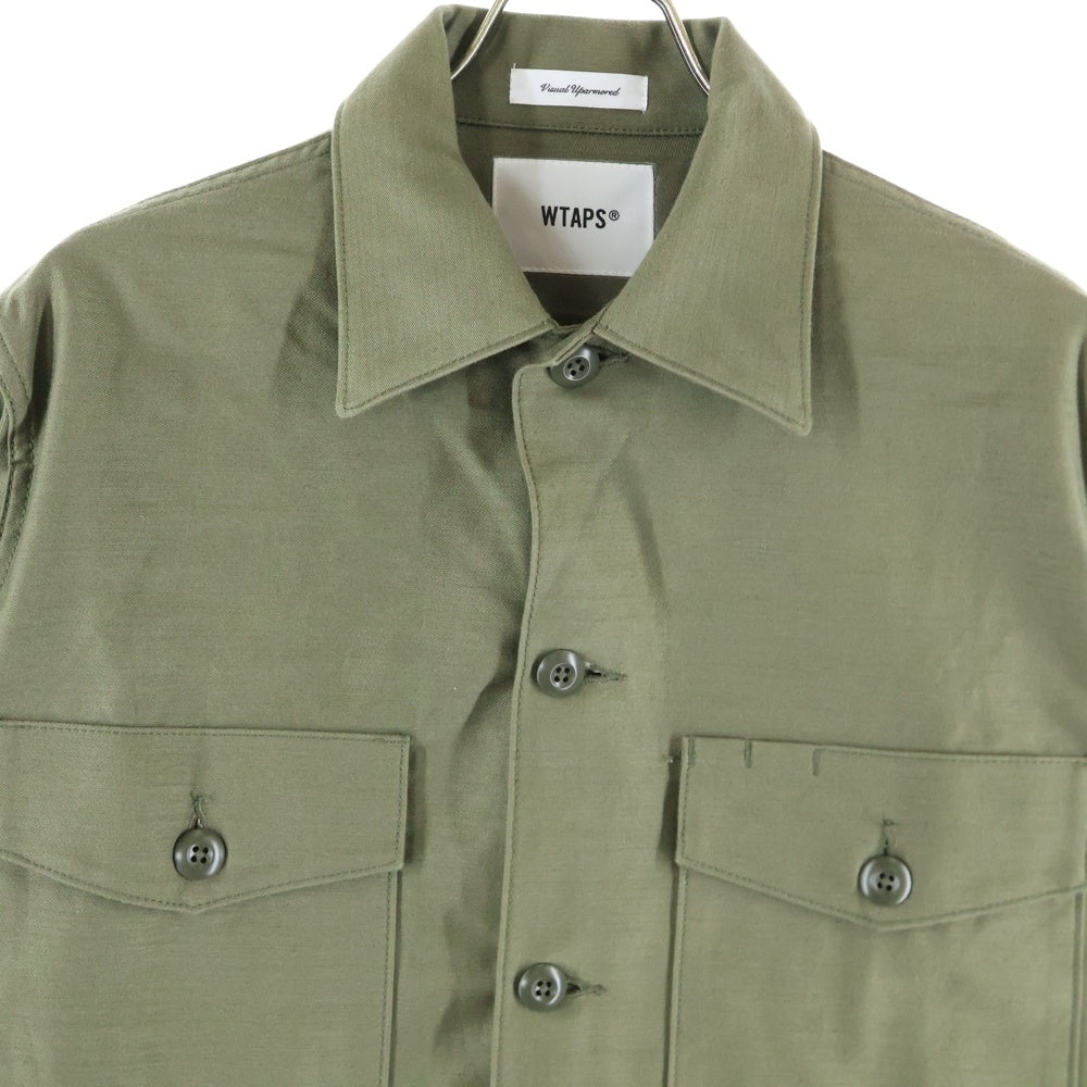 WTAPS(ダブルタップス) LS NYCO RIPSTOP JUNGLE リップストップ ジャングル ミリタリー ジャケット ブルゾン カーキ WMILL-LS 02