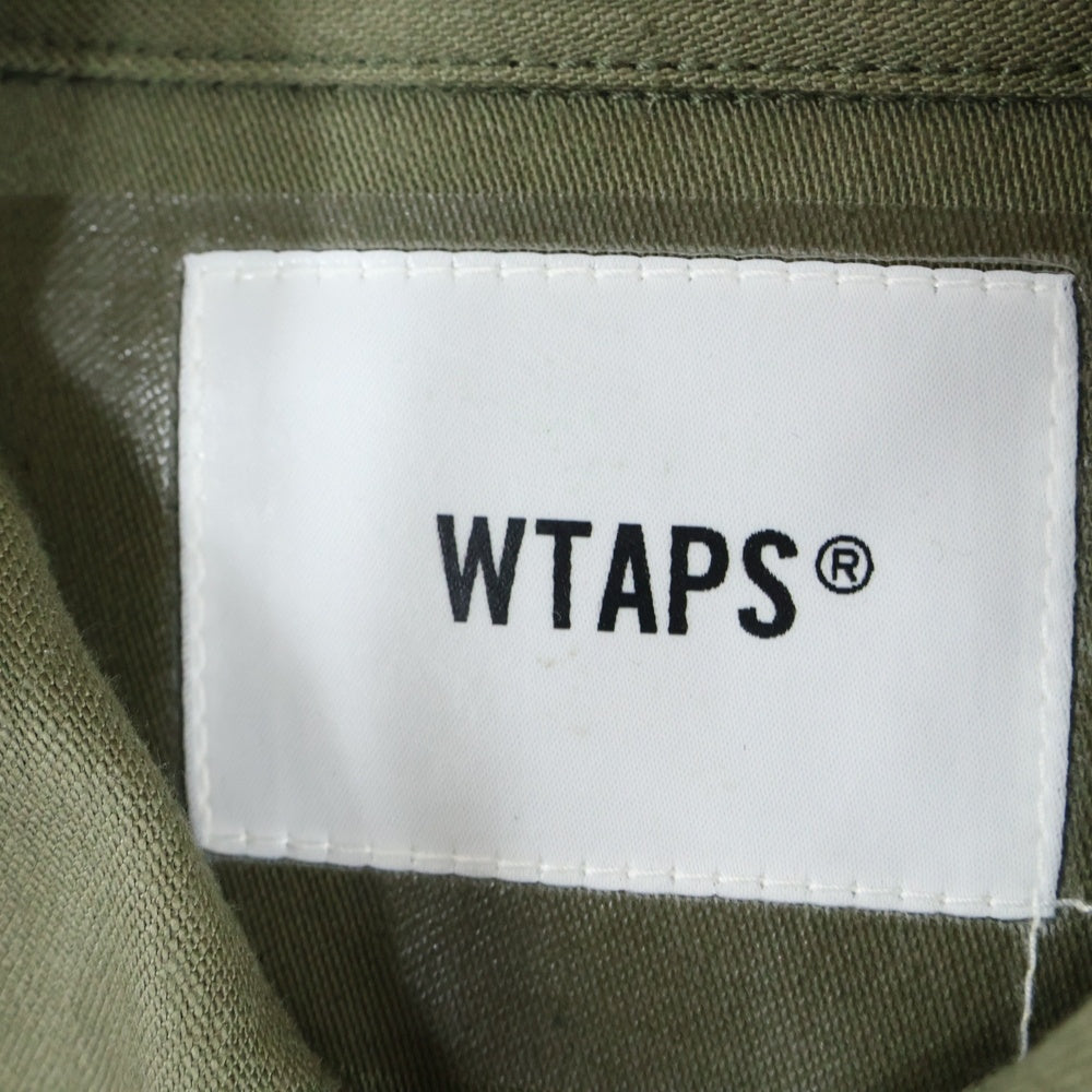 WTAPS(ダブルタップス) LS NYCO RIPSTOP JUNGLE リップストップ ジャングル ミリタリー ジャケット ブルゾン カーキ WMILL-LS 02