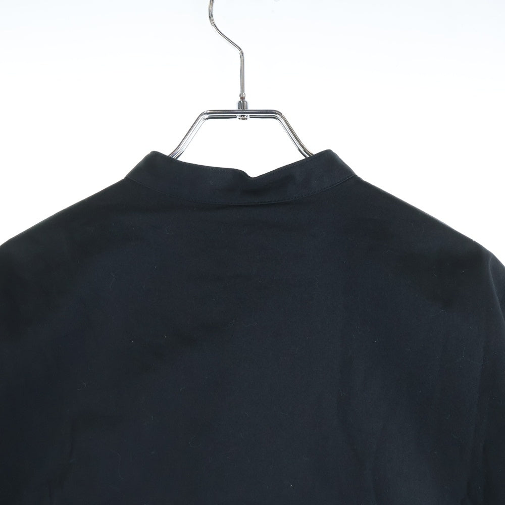 Y's BANG ON!(ワイズバングオン) スタンドカラー ラージポケット コットン 長袖 ロングシャツ ブラック YA-B16-055