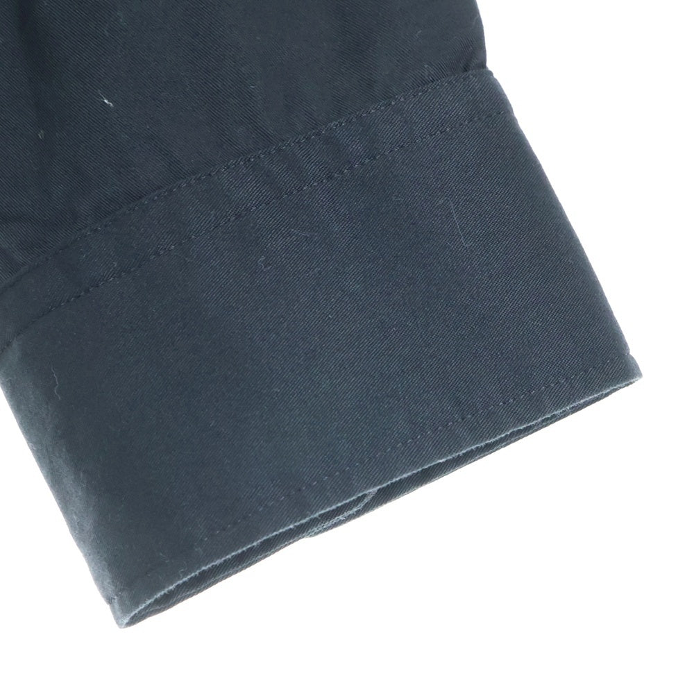 Y's BANG ON!(ワイズバングオン) スタンドカラー ラージポケット コットン 長袖 ロングシャツ ブラック YA-B16-055