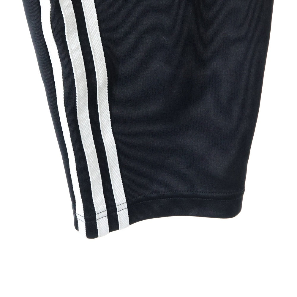 adidas(アディダス) トレフォイル ロゴ エンブロイダリー クロップド トラックパンツ ブラック DN8039