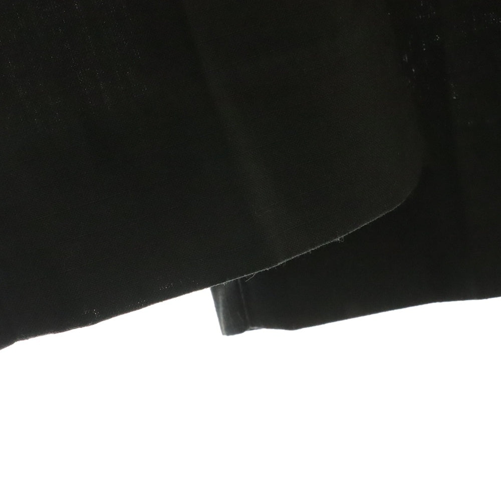 lideal(リデアル) ワンタック ジップフライ クロップド スリム スラックス トラウザー ブラック 95271002