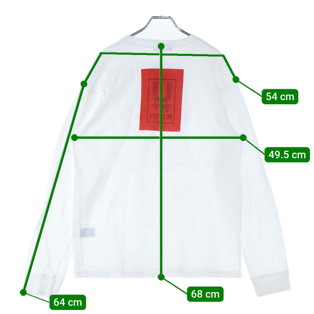 UNDERCOVER(アンダーカバー) ×MARS89 プリント ロングスリーブカットソー 長袖Tシャツ ホワイト