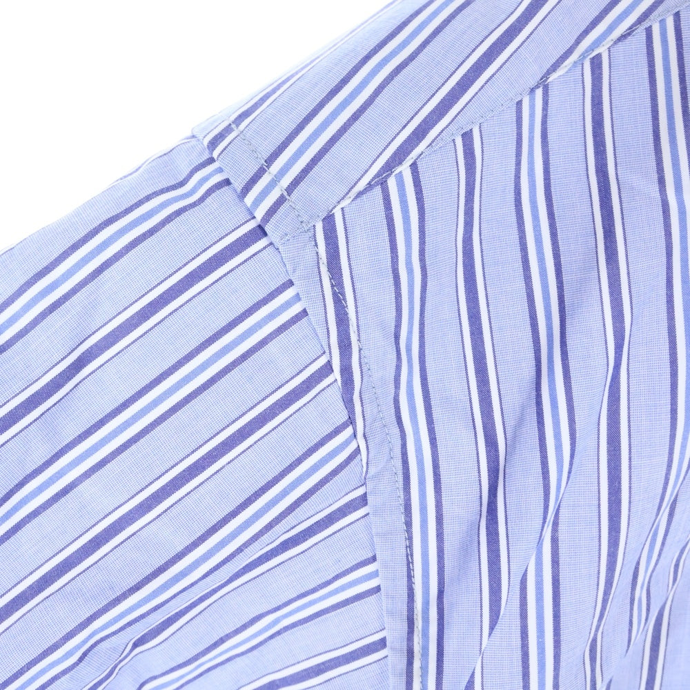 White Mountaineering(ホワイトマウンテニアリング) STRIPE BAND COLLAR LONG SLEEVES SHIRT ストライプ バンドカラー ロング スリーブ 長袖シャツ RW2171104