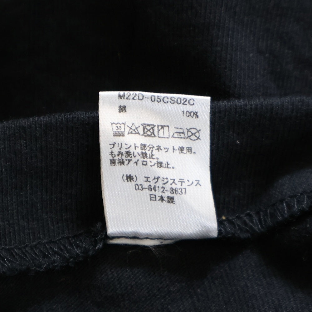 marka(マーカ) ×INSONIA フォトプリントデザイン クルーネック カットソー 長袖Tシャツ ブラック