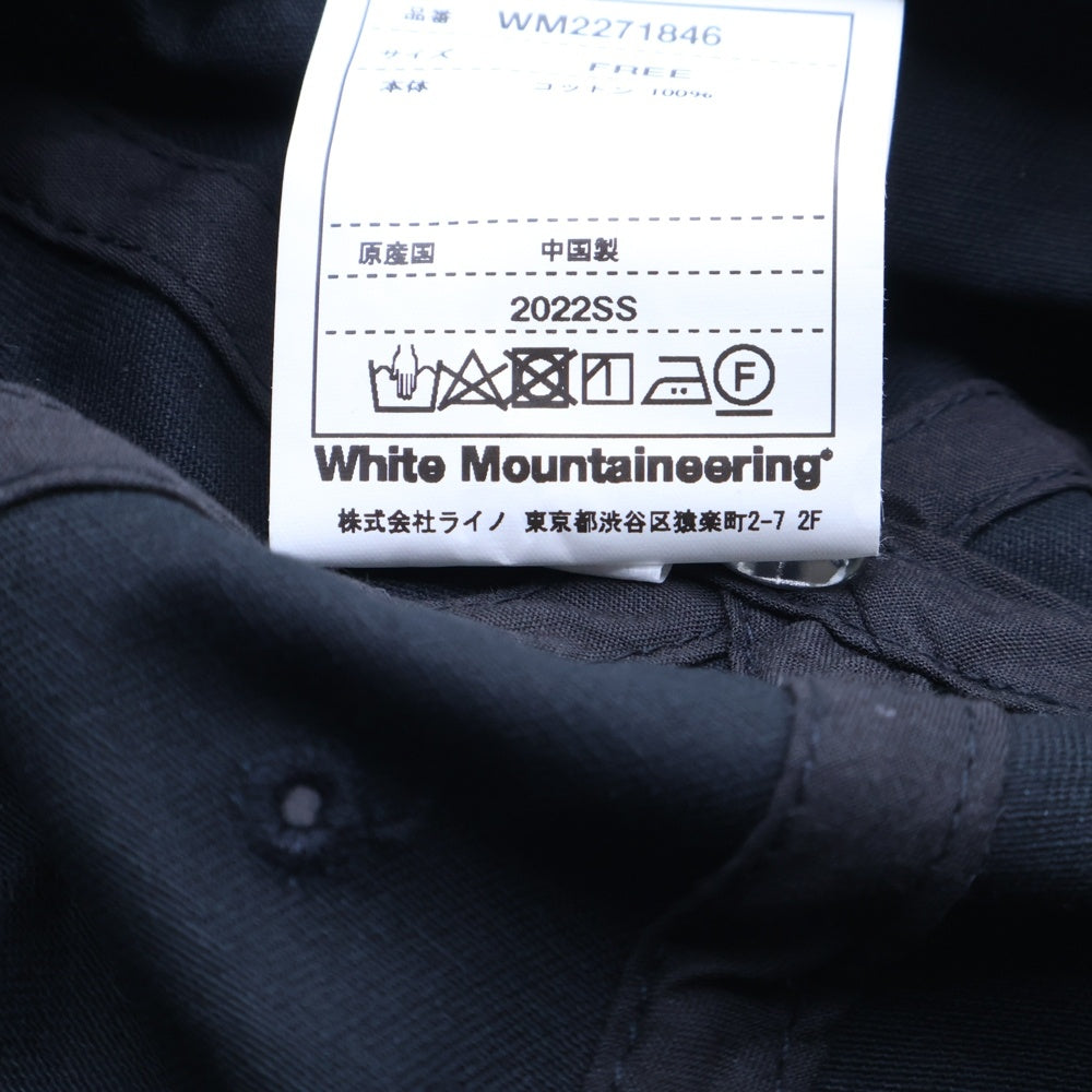 White Mountaineering(ホワイトマウンテニアリング) WM 6 PANEL CAP/DISNEY ディズニー シックスパネル キャップ 帽子 ブラック WM2271846