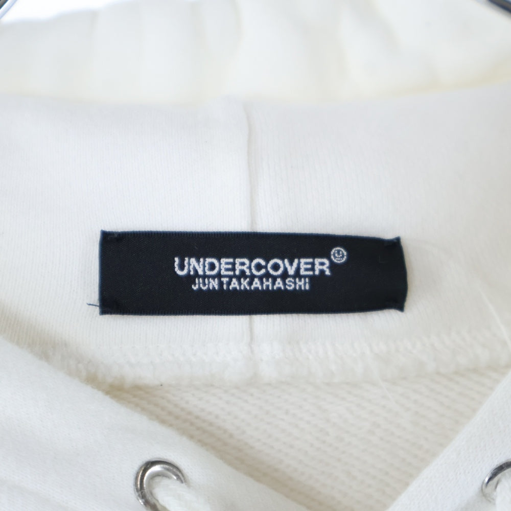 UNDERCOVER(アンダーカバー) 20AW ロゴプリント スウェット プルオーバーパーカー ホワイト UCZ4893-6