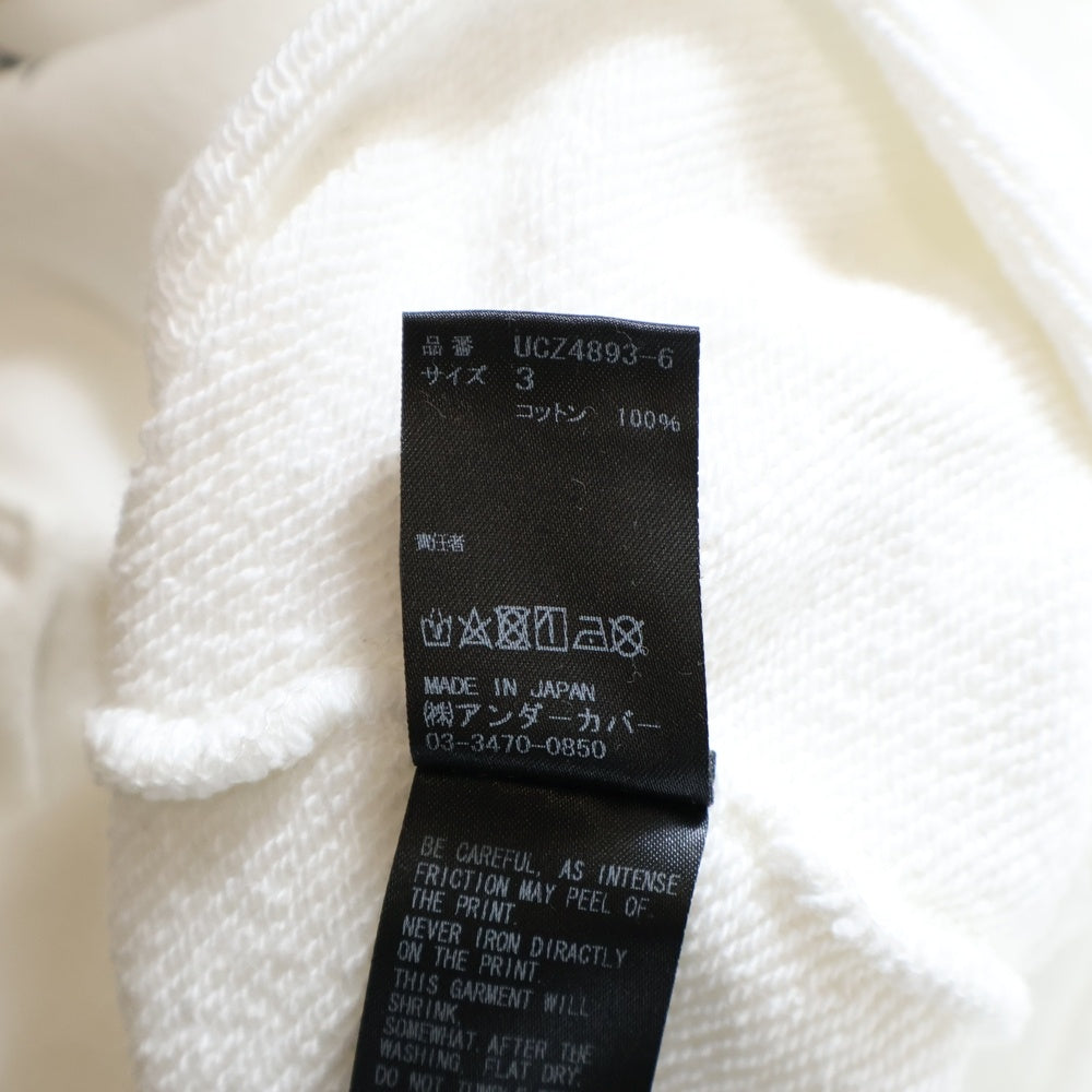 UNDERCOVER(アンダーカバー) 20AW ロゴプリント スウェット プルオーバーパーカー ホワイト UCZ4893-6
