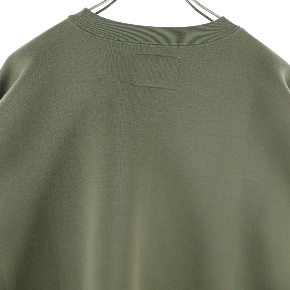 WTAPS(ダブルタップス) 18SS SHELL SWEATSHIRT ロゴ刺繍 シェル スウェット プルオーバーパーカー カーキ 181ATDT-CSM21