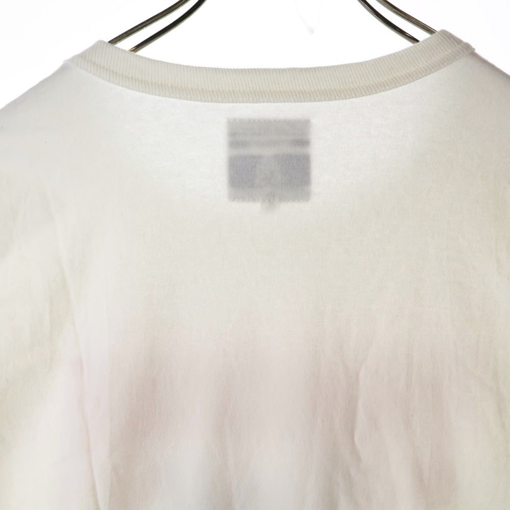 TACOMA FUJI RECORDS(タコマフジレコード) PANCAKE KILLA フロント プリント クルーネック 長袖Tシャツ カットソー ホワイト