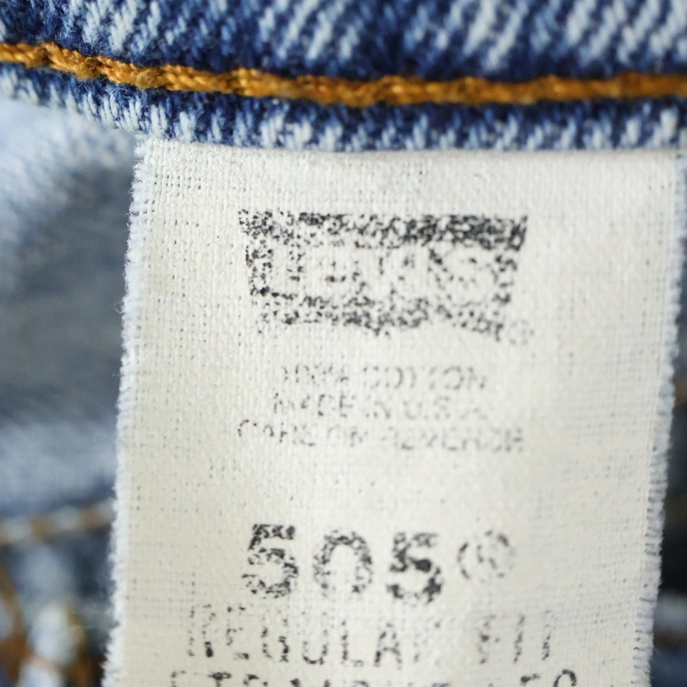 Levi's(リーバイス) 90S VINTAGE 505 ボタン裏501 ジップフライ レギュラー フィット ストレート デニム パンツ インディゴ