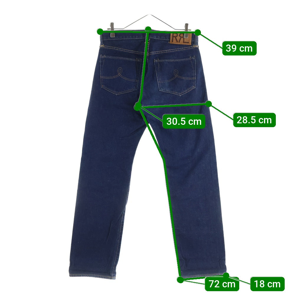 RRL(ダブルアールエル) STRAIGHT LEG JAPAN WOVEN SELVEFGE DENIM ジャパン ウーブン セルビッチ ストレート デニム パンツ インディゴ 782504836001