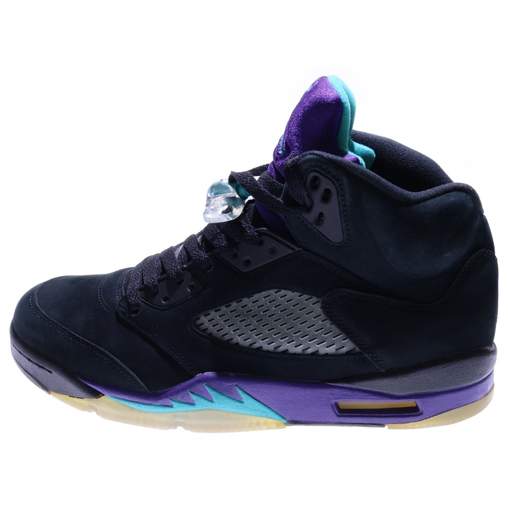 NIKE(ナイキ) 【観賞用 2013年製】 AIR JORDAN 5 RETRO BLACK GRAPE エア ジョーダン 5 レトロ ブラック グレープ ミッドカットスニーカー ブラック US10.5/28.5cm 136027-007