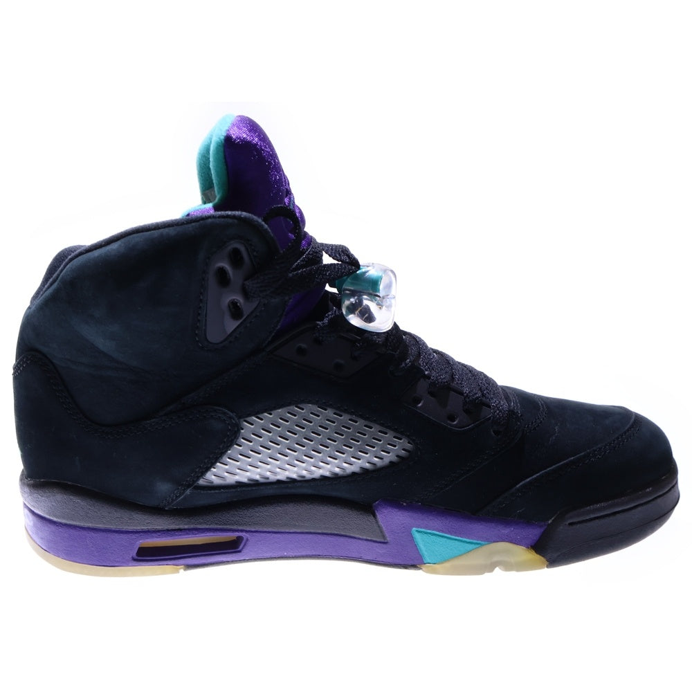 NIKE(ナイキ) 【観賞用 2013年製】 AIR JORDAN 5 RETRO BLACK GRAPE エア ジョーダン 5 レトロ ブラック グレープ ミッドカットスニーカー ブラック US10.5/28.5cm 136027-007