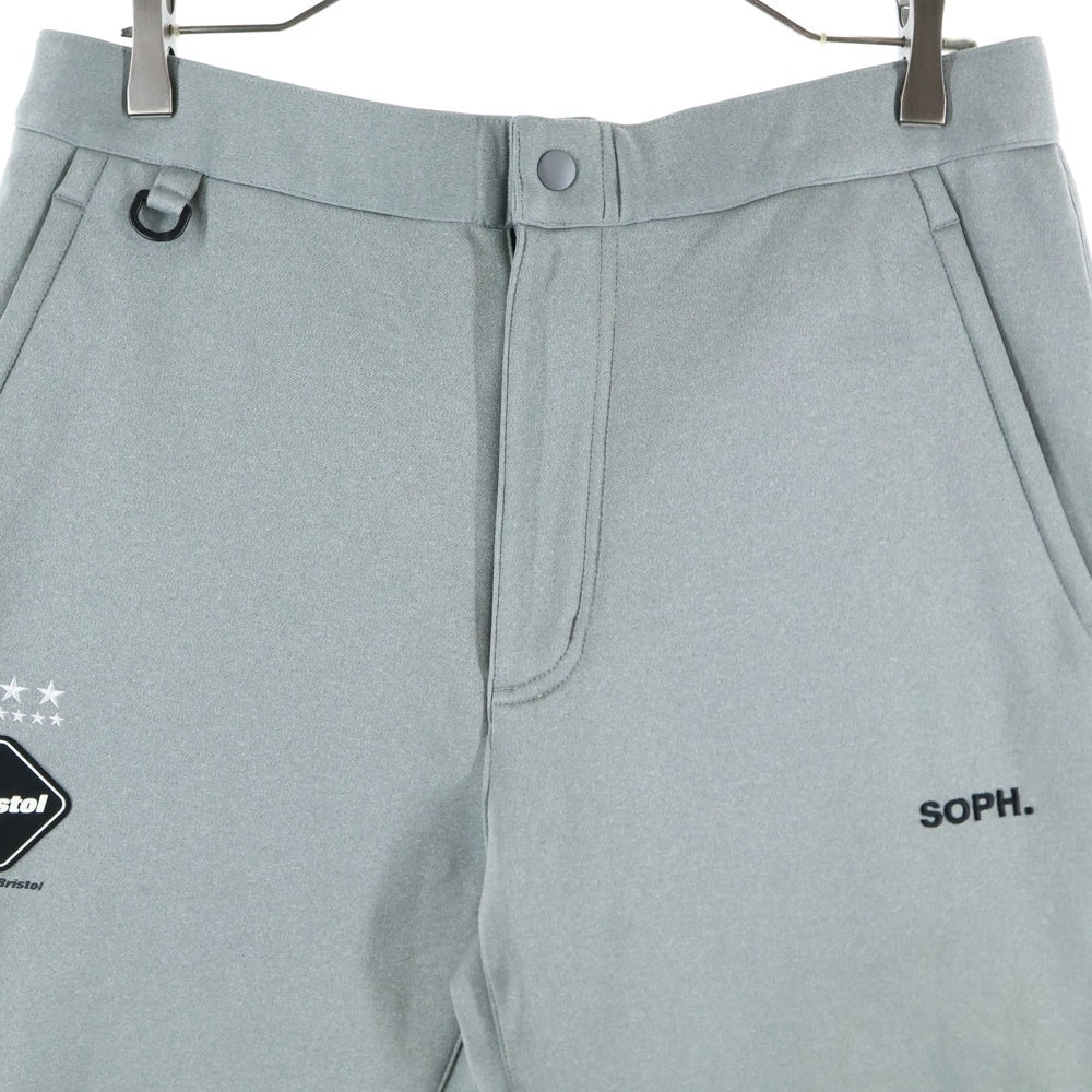 F.C.R.B./F.C.Real Bristol/FCRB(エフシーアールビー/エフシーレアルブリストル) 16AW SWEAT PANTS フロントロゴワッペン スウェットパンツ グレー FCRB-167019