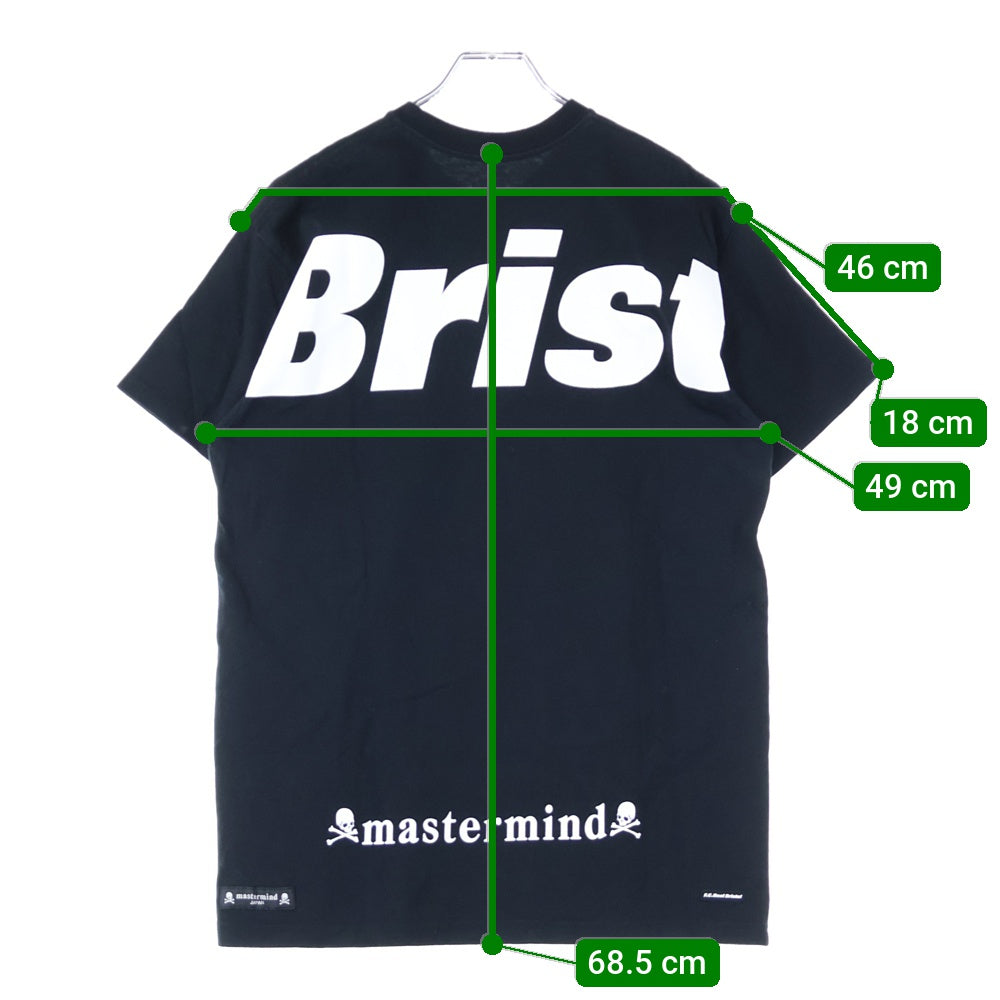 F.C.R.B./F.C.Real Bristol/FCRB(エフシーアールビー/エフシーレアルブリストル) ×MASTERMIND JAPAN S/S TEE マスターマインド フロントスカルプリント半袖Tシャツ FCBR-170094