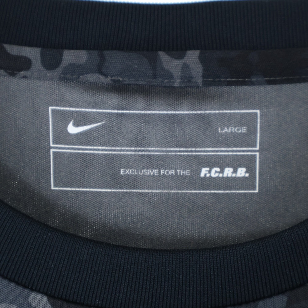 F.C.R.B./F.C.Real Bristol/FCRB(エフシーアールビー/エフシーレアルブリストル) ×NIKE GAME SHIRT ナイキ カモフラ柄 フロントロゴワッペン 長袖ゲームTシャツ 534625-011