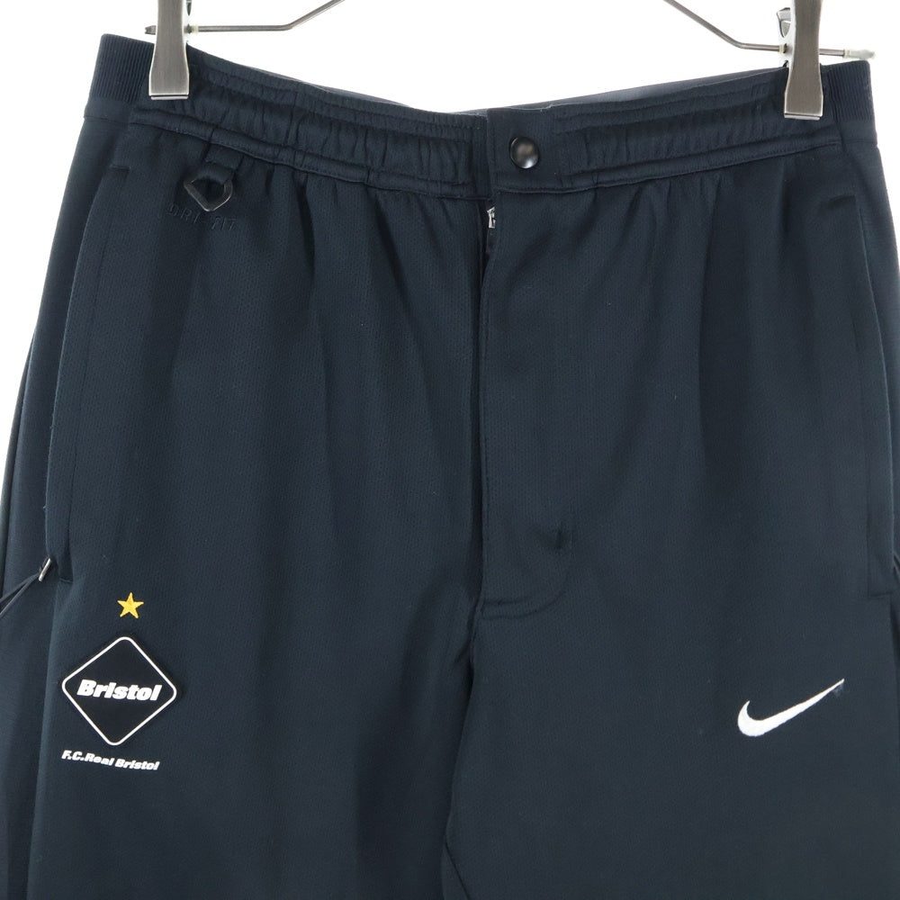 F.C.R.B./F.C.Real Bristol/FCRB(エフシーアールビー/エフシーレアルブリストル) 16SS ×NIKE KNIT WARM UP PANTS ナイキ フロントロゴワッペン ニットウォームアップパンツ ブラック 823119-010