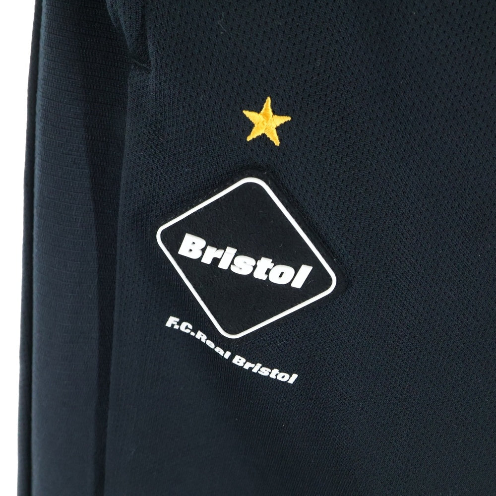 F.C.R.B./F.C.Real Bristol/FCRB(エフシーアールビー/エフシーレアルブリストル) 16SS ×NIKE KNIT WARM UP PANTS ナイキ フロントロゴワッペン ニットウォームアップパンツ ブラック 823119-010