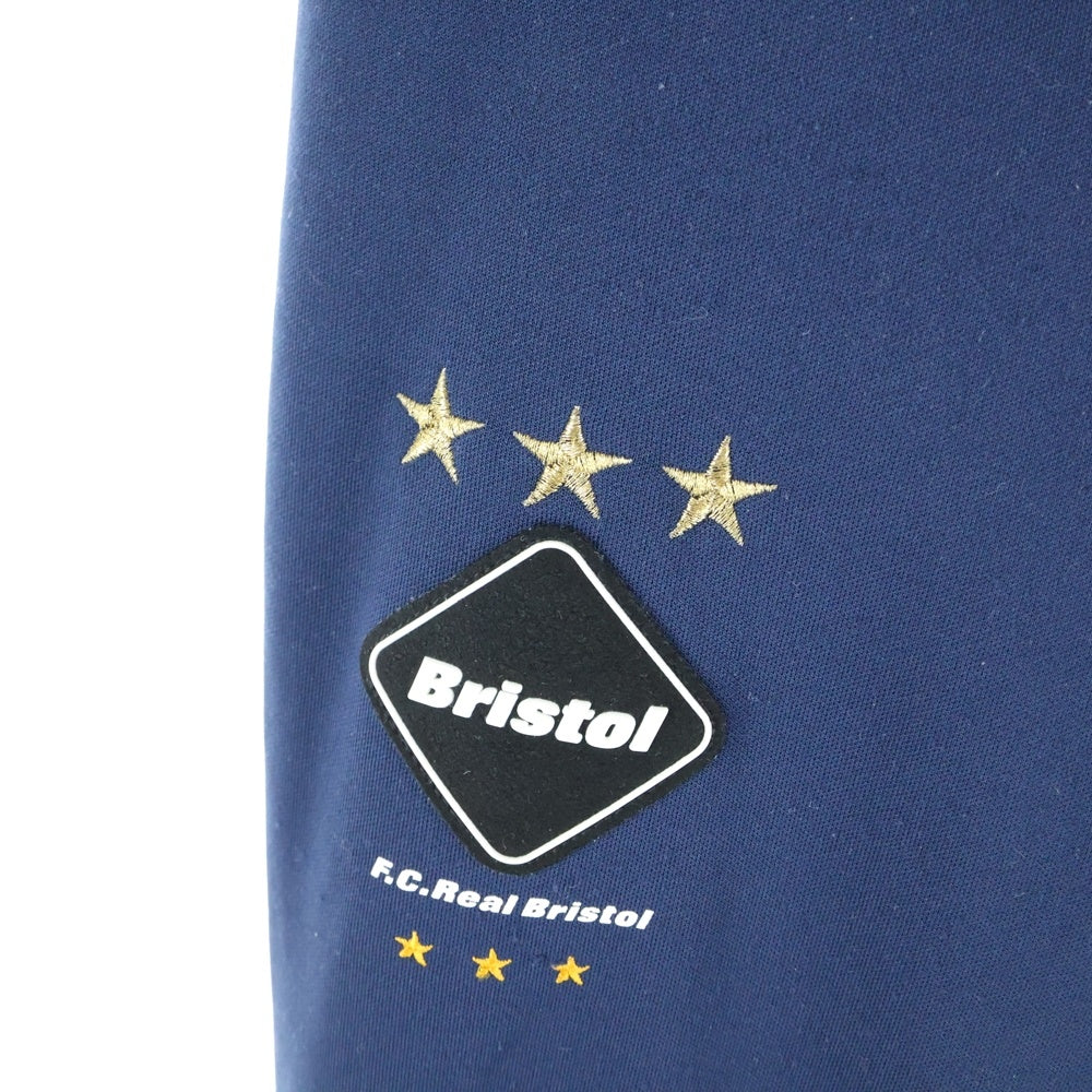 F.C.R.B./F.C.Real Bristol/FCRB(エフシーアールビー/エフシーレアルブリストル) ×NIKE DRI-FIT WARM UP PANTS ナイキ ドライフィット フロントロゴワッペン ウォームアップパンツ ネイビー 716118-450