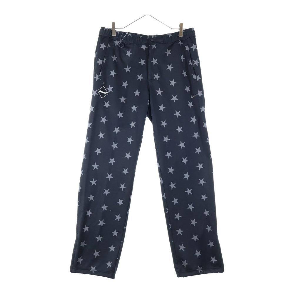 F.C.R.B./F.C.Real Bristol/FCRB(エフシーアールビー/エフシーレアルブリストル) 13AW ×NIKE PDK PANTS ナイキ スター総柄 フロントロゴワッペン トラックパンツ ブラック/グレー 615022-017