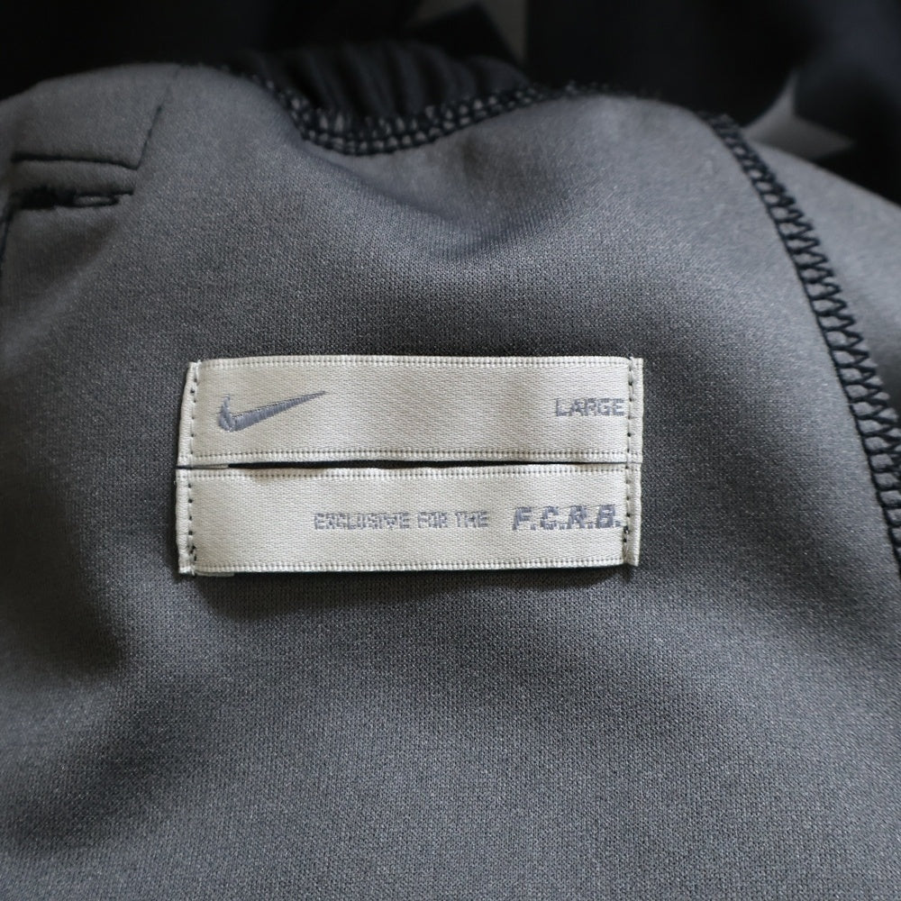F.C.R.B./F.C.Real Bristol/FCRB(エフシーアールビー/エフシーレアルブリストル) 13AW ×NIKE PDK PANTS ナイキ スター総柄 フロントロゴワッペン トラックパンツ ブラック/グレー 615022-017
