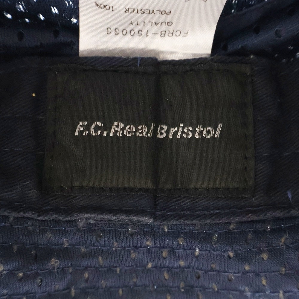 F.C.R.B./F.C.Real Bristol/FCRB(エフシーアールビー/エフシーレアルブリストル) 15SS MESH HAT ロゴ刺繍 メッシュバケットハット 帽子 ネイビー FCRB-150033
