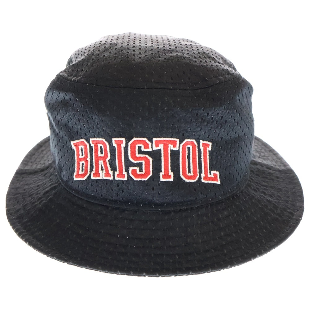 F.C.R.B./F.C.Real Bristol/FCRB(エフシーアールビー/エフシーレアルブリストル) 15SS MESH HAT ロゴ刺繍 メッシュバケットハット 帽子 ブラック FCRB-150033