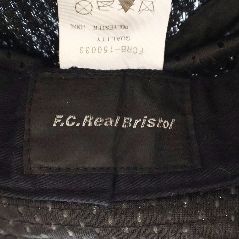 F.C.R.B./F.C.Real Bristol/FCRB(エフシーアールビー/エフシーレアルブリストル) 15SS MESH HAT ロゴ刺繍 メッシュバケットハット 帽子 ブラック FCRB-150033