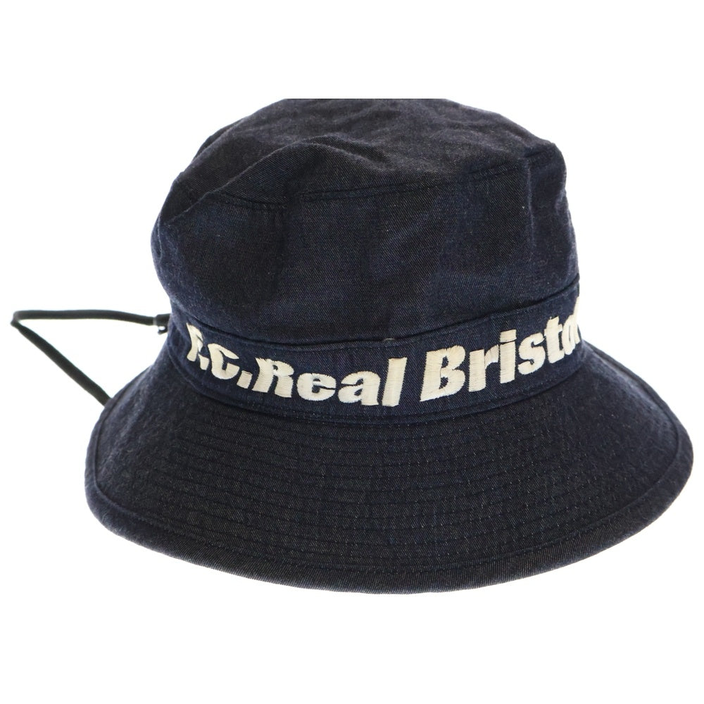 F.C.R.B./F.C.Real Bristol/FCRB(エフシーアールビー/エフシーレアルブリストル) ロゴ刺繍 デニムバケットハット 帽子 インディゴ FCRB-160037