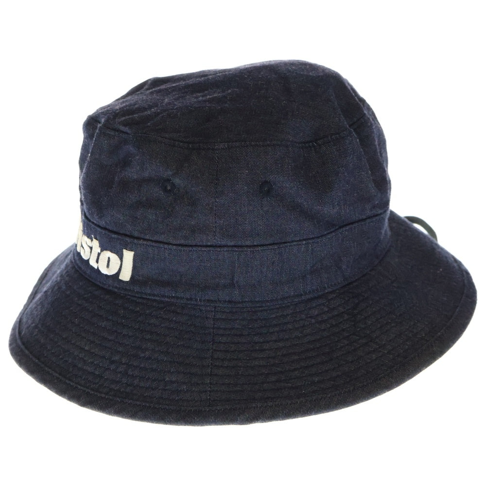 F.C.R.B./F.C.Real Bristol/FCRB(エフシーアールビー/エフシーレアルブリストル) ロゴ刺繍 デニムバケットハット 帽子 インディゴ FCRB-160037