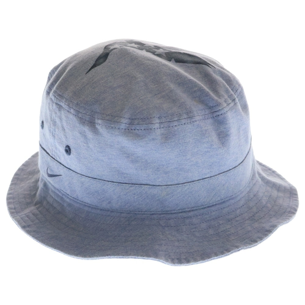 F.C.R.B./F.C.Real Bristol/FCRB(エフシーアールビー/エフシーレアルブリストル) ×NIKE ナイキ ロゴプリント コットンバケットハット 帽子 ブルー 596109