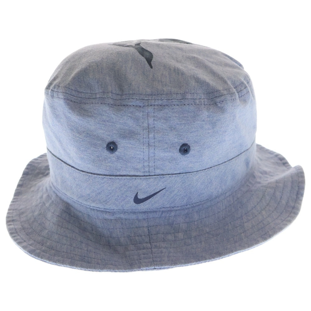 F.C.R.B./F.C.Real Bristol/FCRB(エフシーアールビー/エフシーレアルブリストル) ×NIKE ナイキ ロゴプリント コットンバケットハット 帽子 ブルー 596109