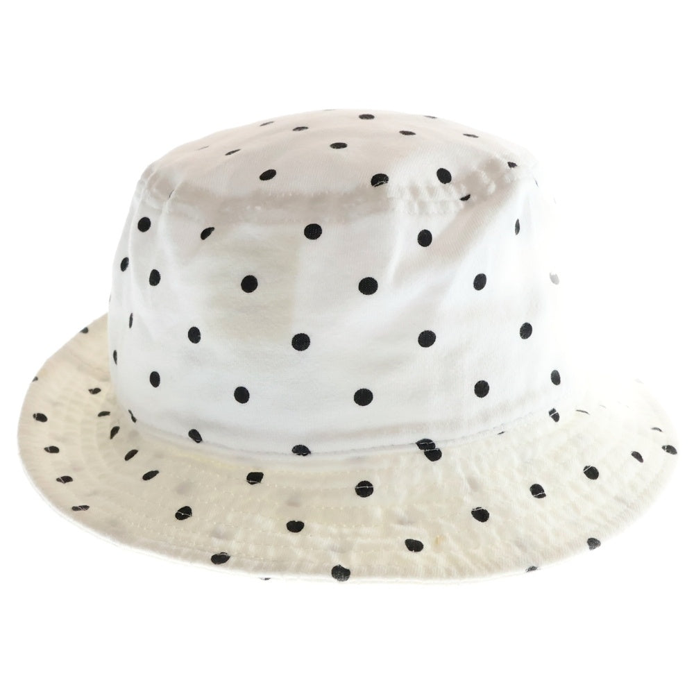 F.C.R.B./F.C.Real Bristol/FCRB(エフシーアールビー/エフシーレアルブリストル) 15AW DOT HAT ロゴ刺繍 ドット柄 コットンバケットハット 帽子 ホワイト FCRB-156027
