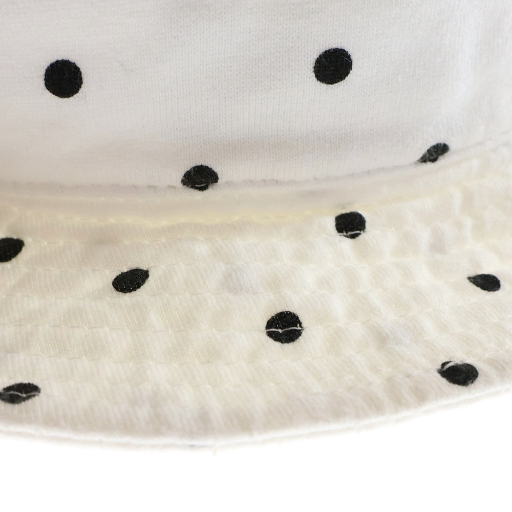 F.C.R.B./F.C.Real Bristol/FCRB(エフシーアールビー/エフシーレアルブリストル) 15AW DOT HAT ロゴ刺繍 ドット柄 コットンバケットハット 帽子 ホワイト FCRB-156027