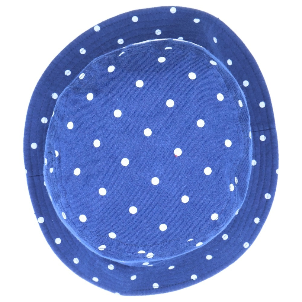F.C.R.B./F.C.Real Bristol/FCRB(エフシーアールビー/エフシーレアルブリストル) 15AW DOT HAT ロゴ刺繍 ドット柄 コットンバケットハット 帽子 ネイビー FCRB-156027