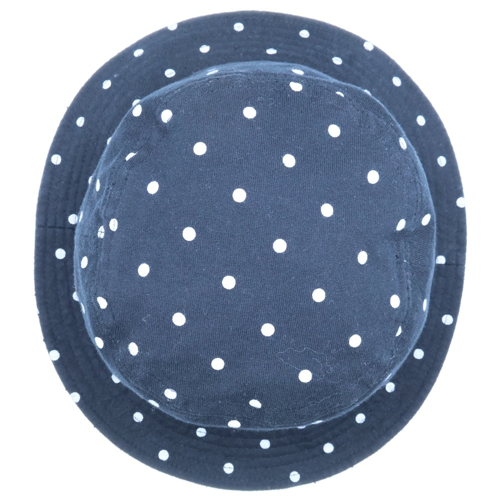 F.C.R.B./F.C.Real Bristol/FCRB(エフシーアールビー/エフシーレアルブリストル) 15AW DOT HAT ロゴ刺繍 ドット柄 コットンバケットハット 帽子 ブラック FCRB-156027