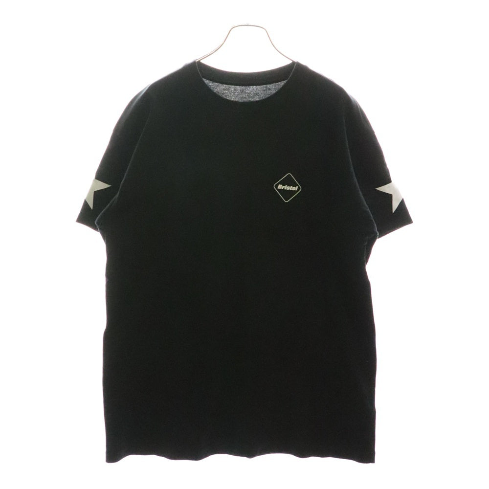 F.C.R.B./F.C.Real Bristol/FCRB(エフシーアールビー/エフシーレアルブリストル) 14AW NUMBERING TEE バックナンバリングプリントTシャツ 半袖クルーネックカットソー ブラック FCRB-145002
