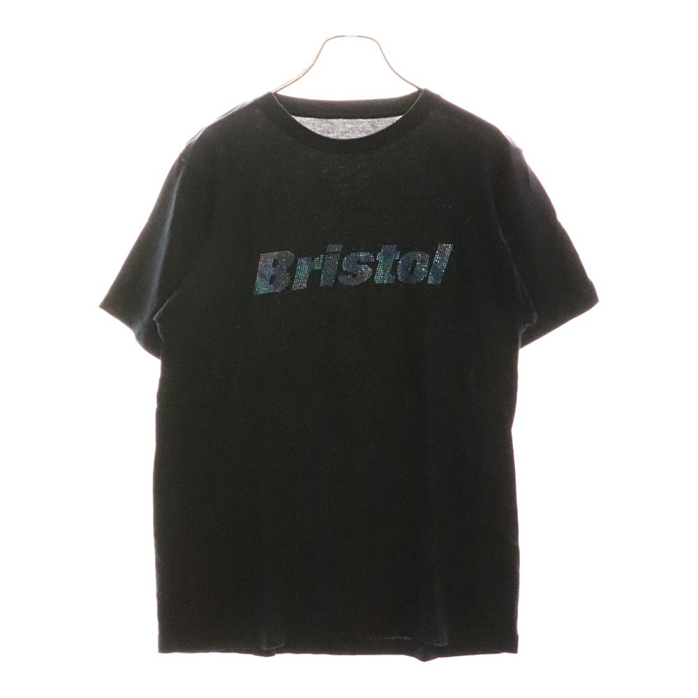 F.C.R.B./F.C.Real Bristol/FCRB(エフシーアールビー/エフシーレアルブリストル) フラントラメロゴTシャツ 半袖クルーネックカットソー ブラック FCRB-140011